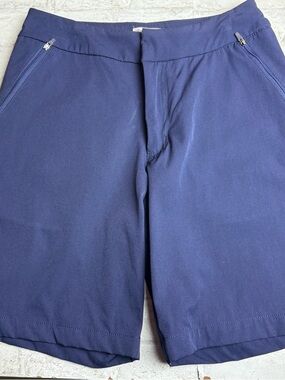 Tommy Bahama Active Navy Blue Shorts Zip Pockets Nylon Stretch S Small NEW NWOT😍